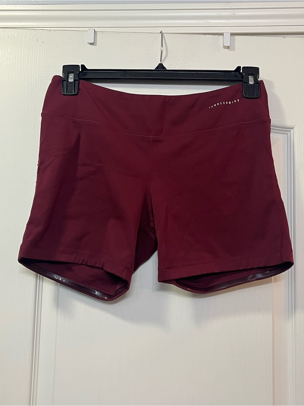 I Am Becoming Maroon Athletic Shorts